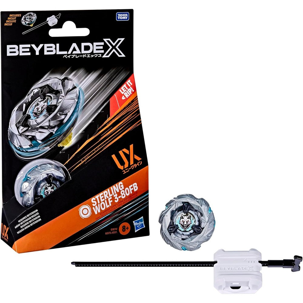 Beyblade X Sterling Wolf 3-80FB UX starter pack set in packaging