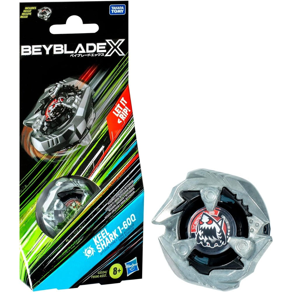 Beyblade X Keel Shark 1-60Q Booster Pack front packaging view
