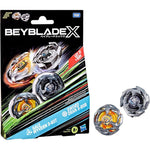 Beyblade X Gale Wyvern and Sword Dran dual pack box front view