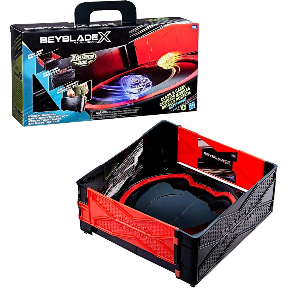 Beyblade X Clash and Carry Beystadium front view