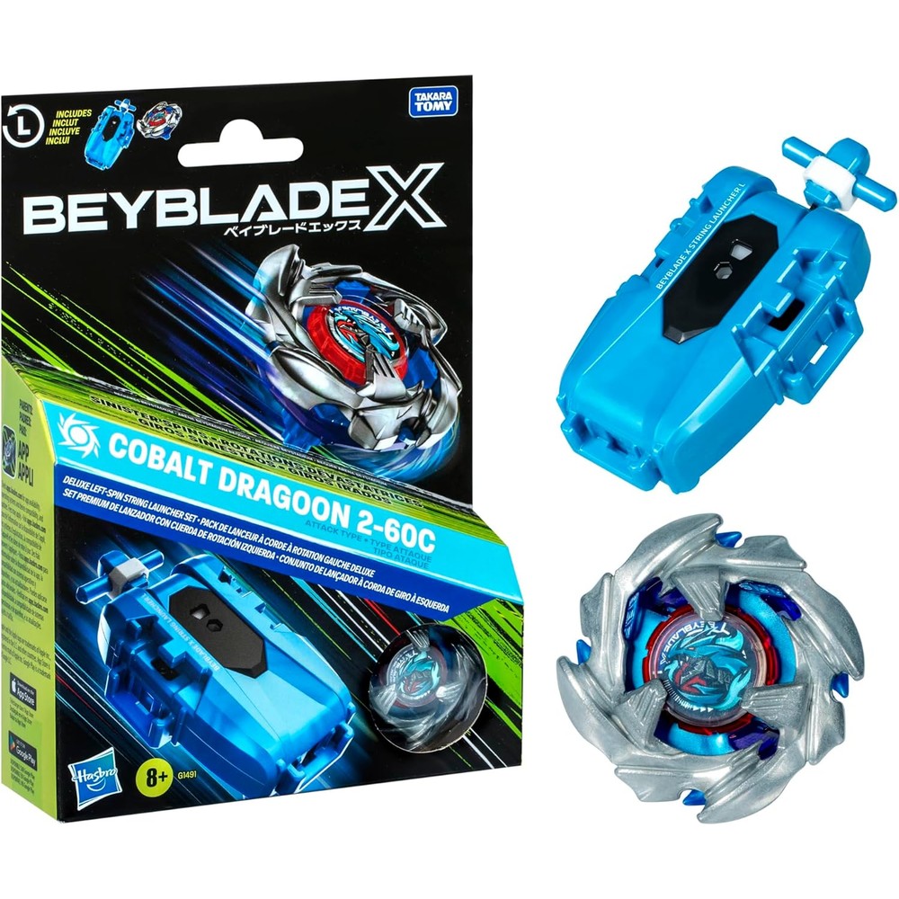 Beyblade X Cobalt Dragoon 2-60C top front view