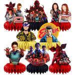 Dsoe Stranger Things Season 5 honeycomb centerpieces set front view