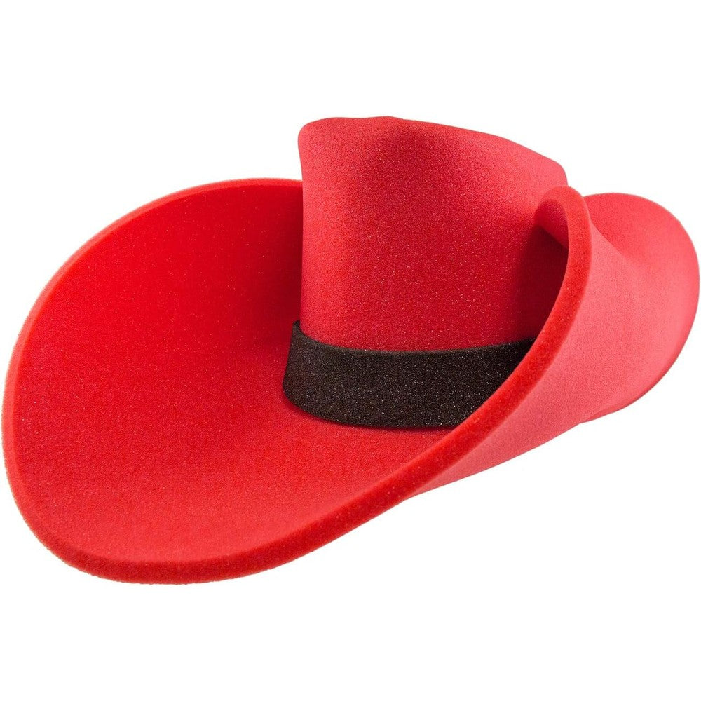 Funstitution Giant Foam Cowboy Hat red front view premium novelty party accessory