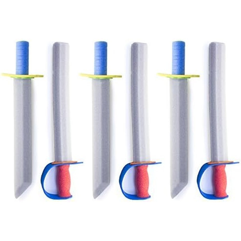 Super Z Outlet Foam Prince Sword Toy Set front view showing assorted colorful handles