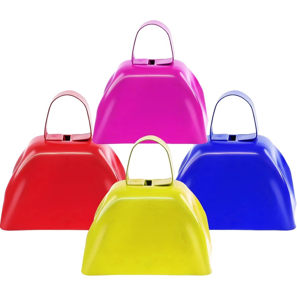 Qidoe metal cow bell noise makers front view