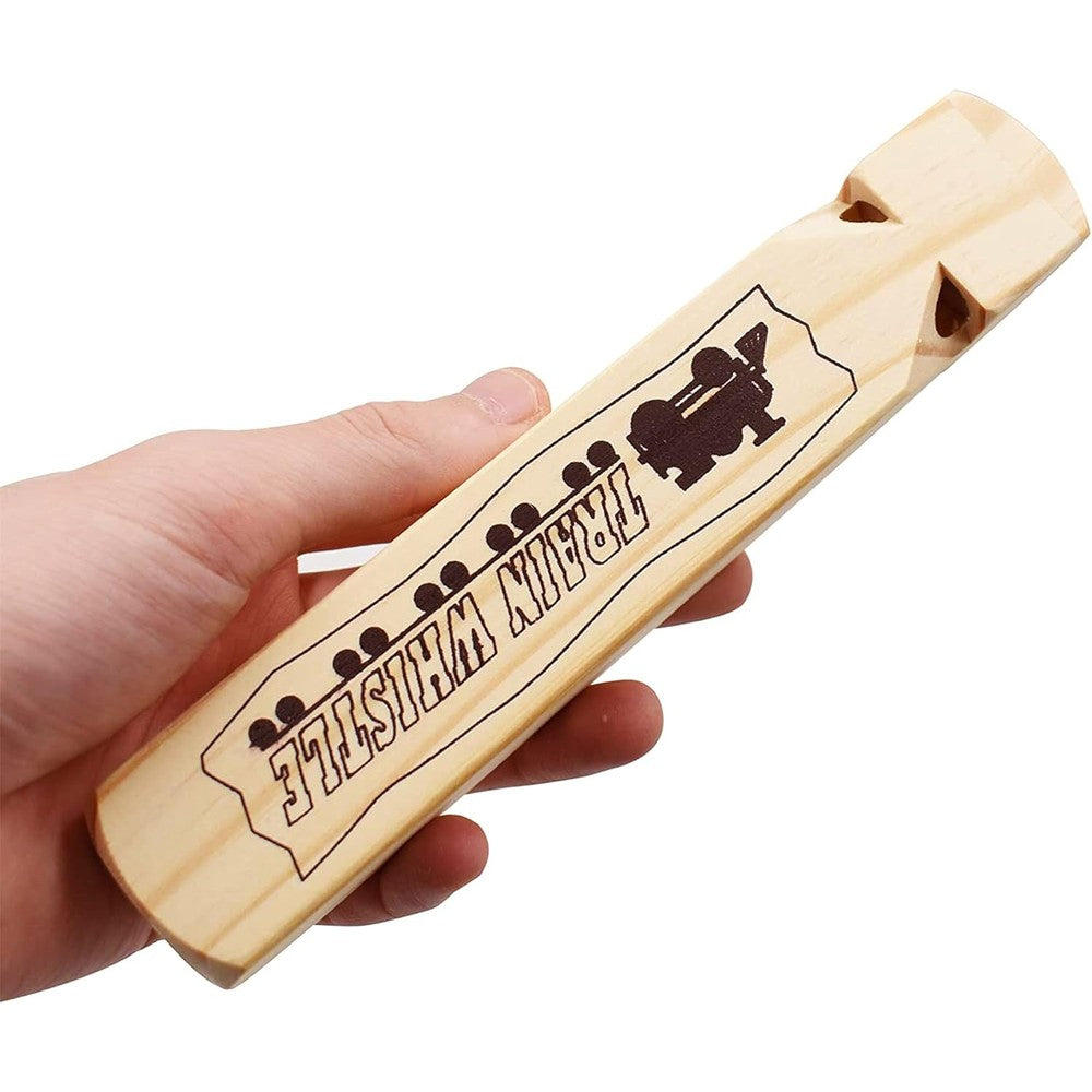 Myubwtf solid wood train whistle front view musical toy