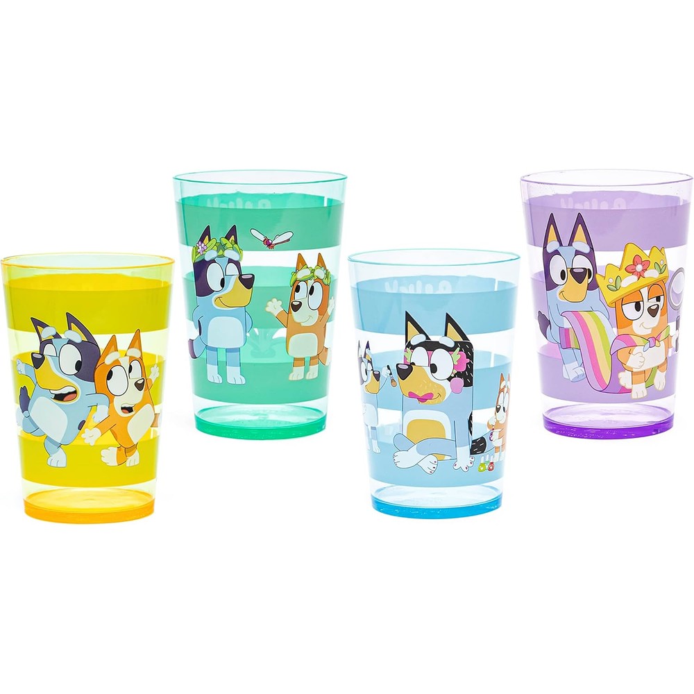 Zak Designs Bluey nesting tumbler set front view