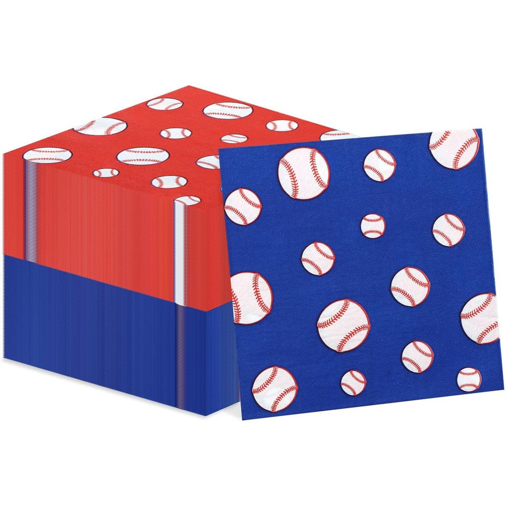 PTECDROTS baseball paper napkins front view pack of one hundred pieces