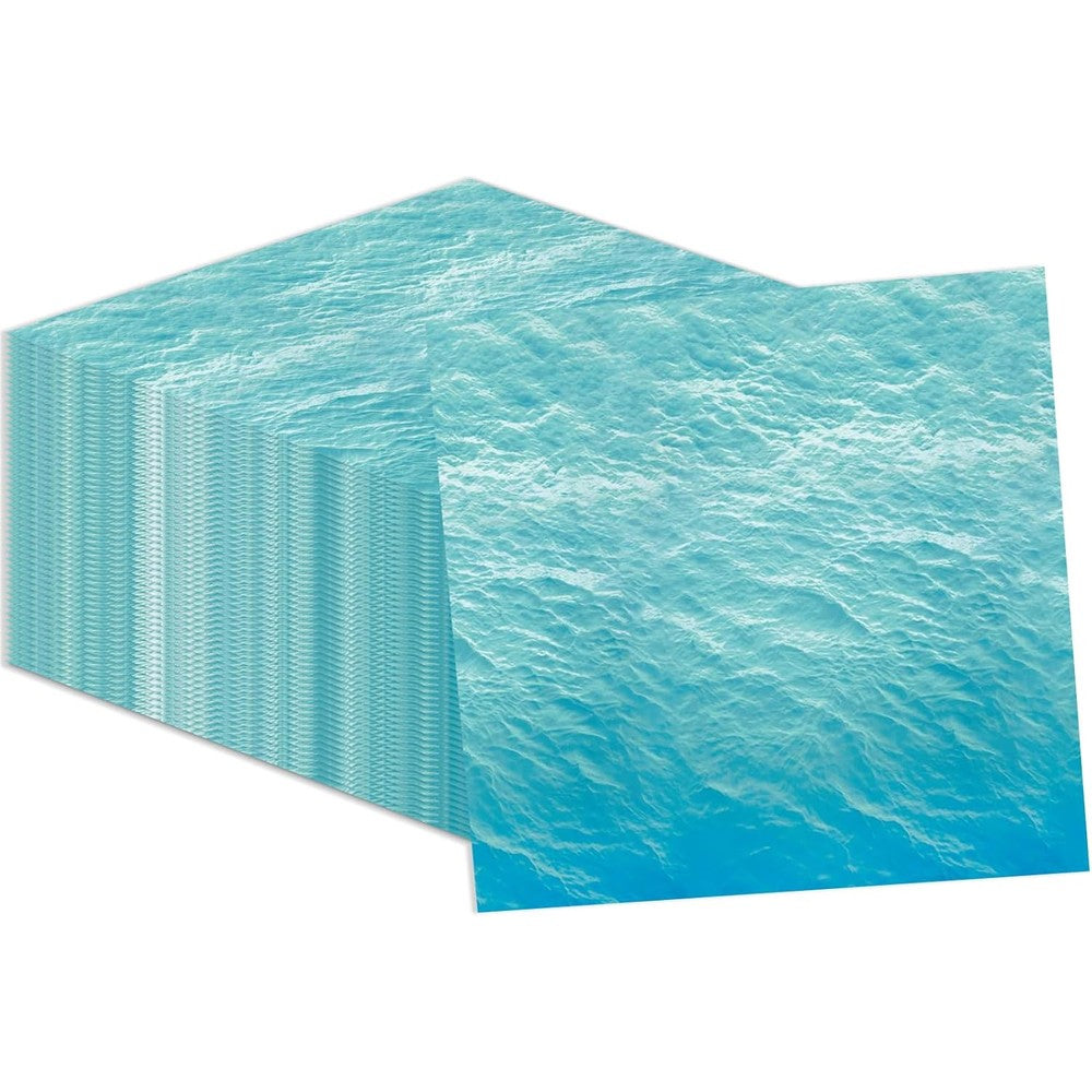 KFJBPB Ocean Sea Napkins front view package of 50 count disposable paper napkins for beach party decorations.