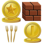 Hmjdzh Mario Bros 80-piece party tableware kit front view