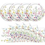 Kfjbpb wildflower party plates and napkins set front view
