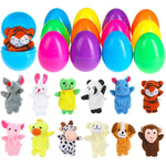 BILLMOSS Easter Eggs with Finger Puppets front view packaging showing colorful holiday surprise toys