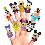 Ginsey Disney Mickey and Friends ten piece finger puppet set front view showcasing classic characters