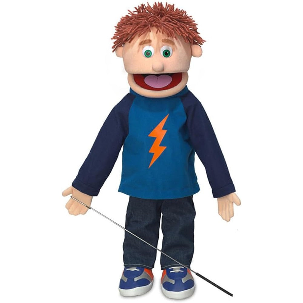 Silly Puppets Tommy Peach Boy full body ventriloquist puppet front view