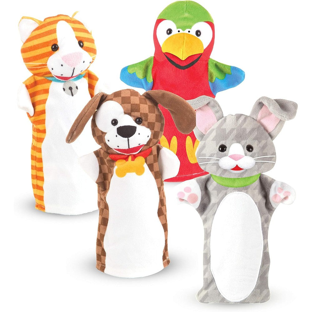 Melissa and Doug Playful Pets Hand Puppets set of 4