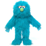 Silly Puppets 14 inch Blue Monster Hand Puppet front view