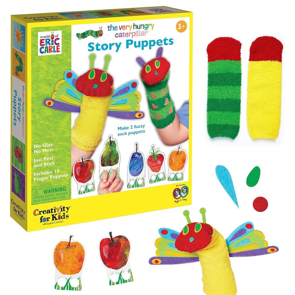 Creativity For Kids The Very Hungry Caterpillar Story Puppets kit front view