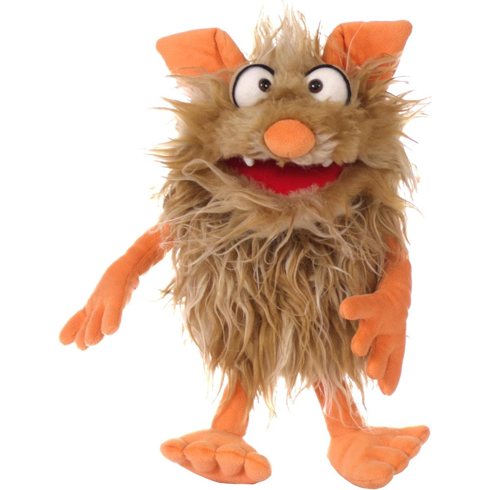 Playful Minds Living Puppets Dusty monster hand puppet front view