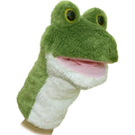 Aurora Interactive Hand Puppet Frog Stuffed Animal front view