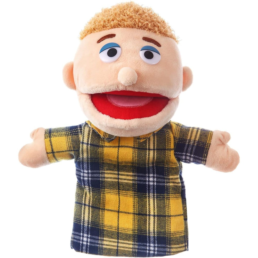 ZJoey Brother family hand puppet front view soft plush toy
