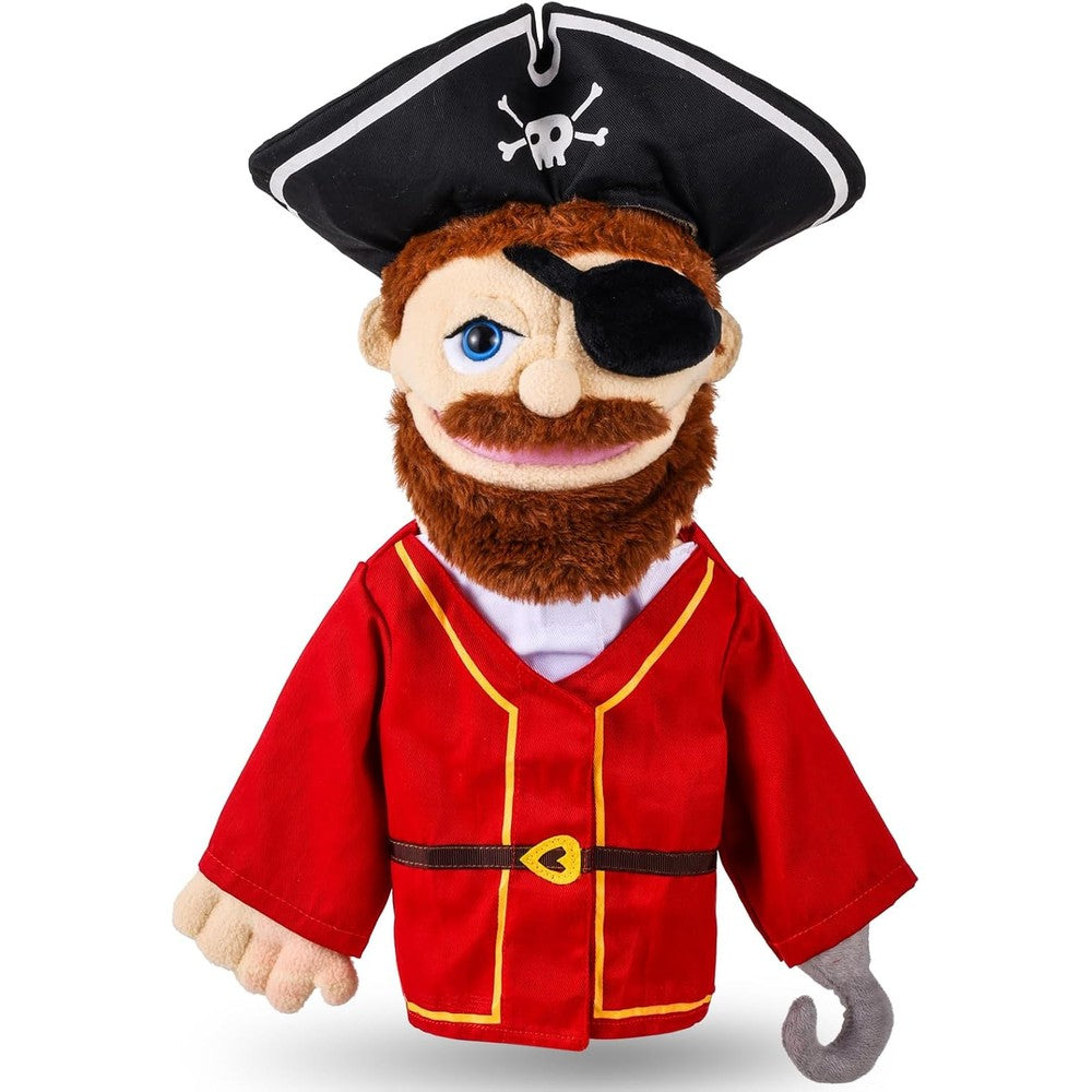 ZJoey Pirate Plush Hand Puppet front view for imaginative play