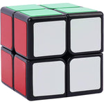 GoodCube 2x2 cube toys puzzle black front view showing mixed stickerless colored faces.