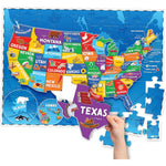 Momo And Nashi United States Puzzle for kids front view of packaging box.