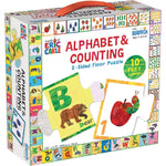 Briarpatch Eric Carle ABC 123 Two Sided Floor Puzzle authentic packaging front view