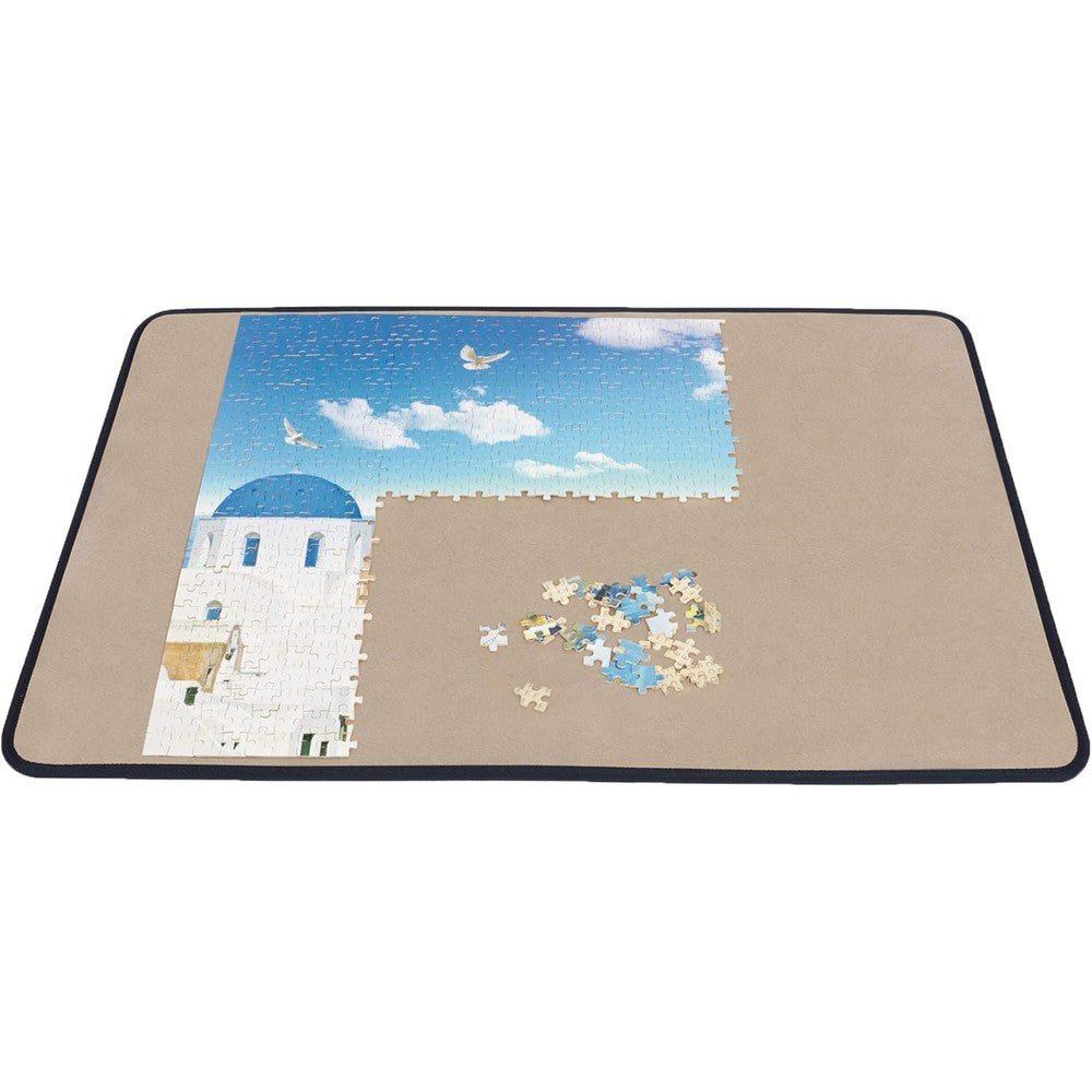 Becko US Jigsaw Puzzle Board front view showing khaki non slip flannelette surface