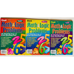 Penny Press Math And Logic Problems Puzzles Lot Of 3 Volumes 176 177 And 178 With 130 Pages Each Authentic Usa Import - Image 1