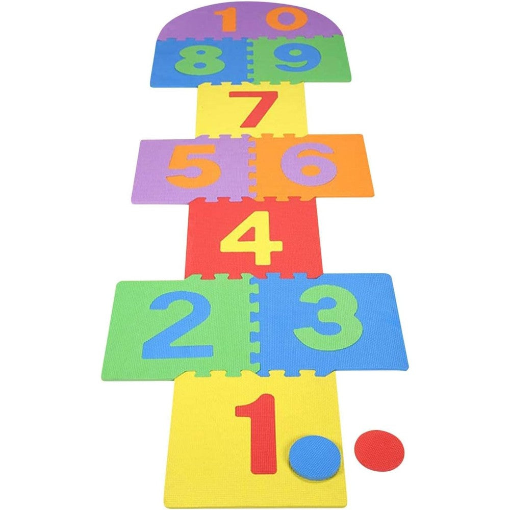 Atarvana hopscotch foam play mat set front view
