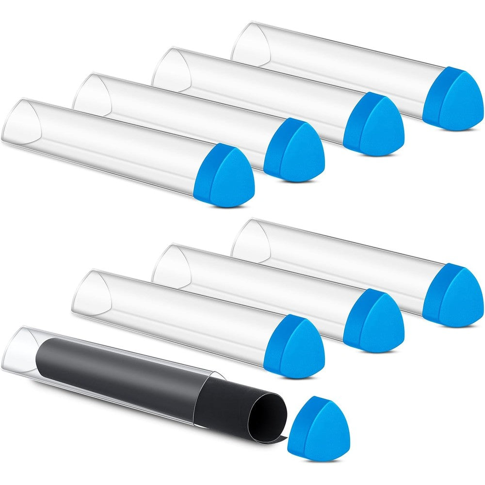 Hsei 8 Pieces Gaming Prism Playmat Tubes set front view