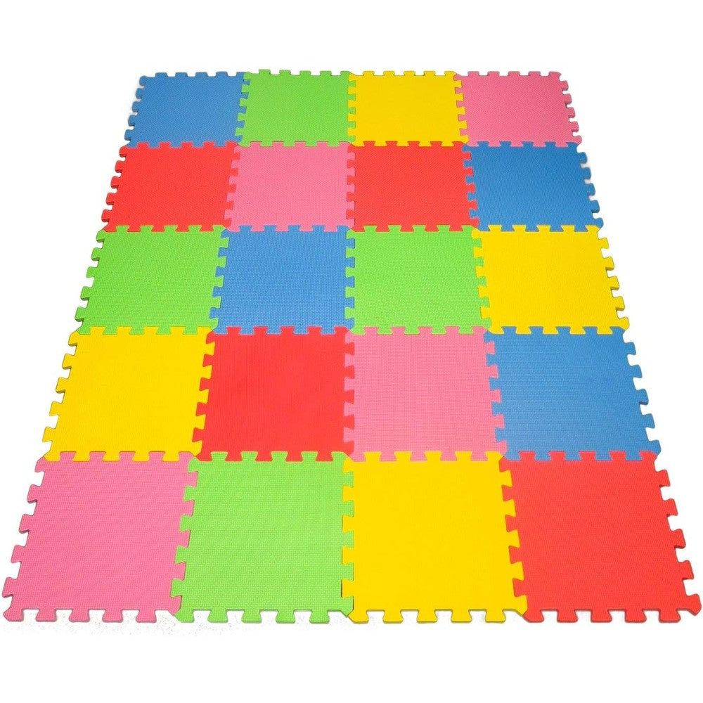 Angels 20 piece colorful interlocking foam floor mats for kids