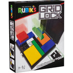 Rubik's Cube Gridlock Game front view showing packaging and problem solving puzzle board.