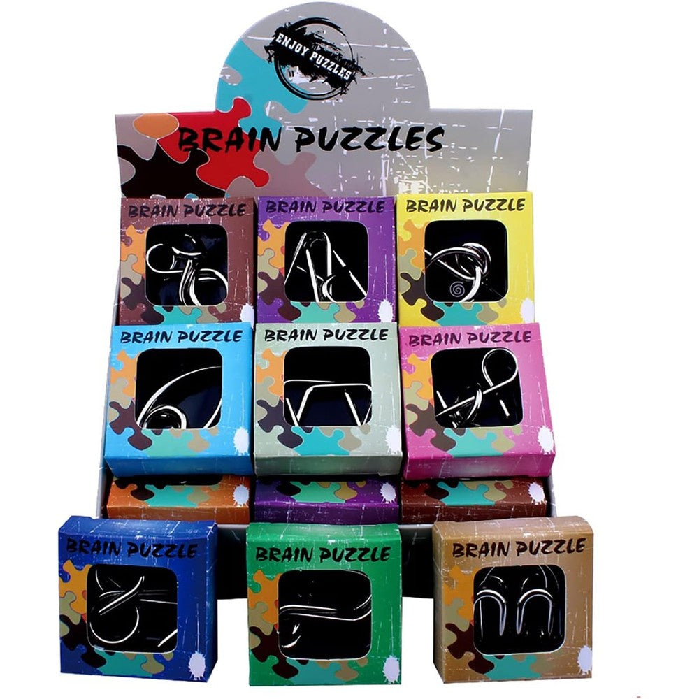 Ahyuan 24 Pack Metal Puzzles Brain Teaser front view premium educational toys India