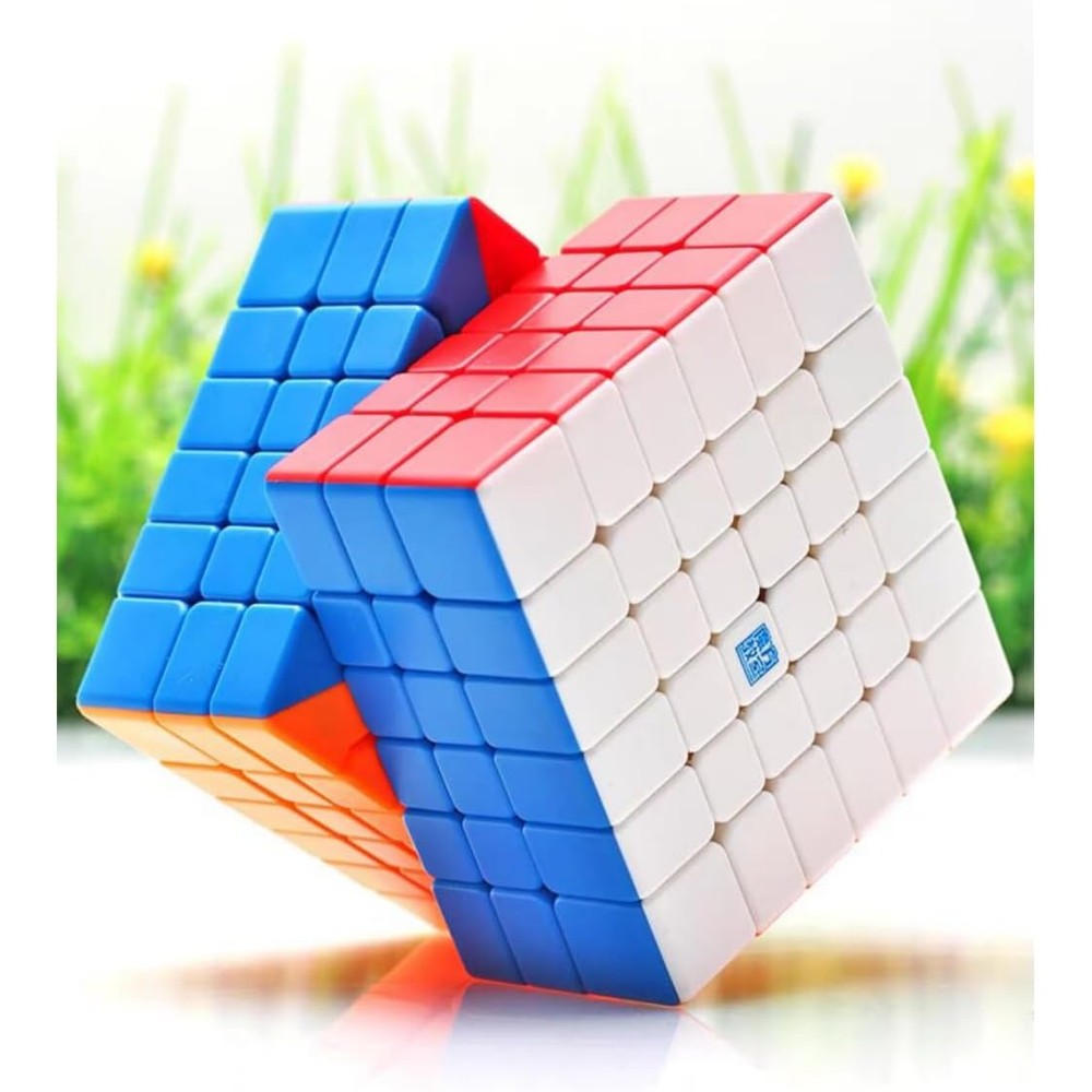 Cuberspeed Moyu Meilong 6x6 V2 M front view showing stickerless vibrant colors