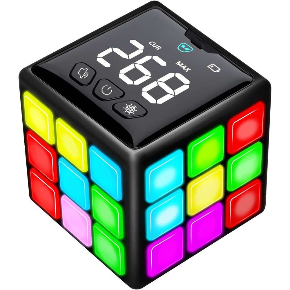 Xinbeiya rechargeable handheld game cube front view black color