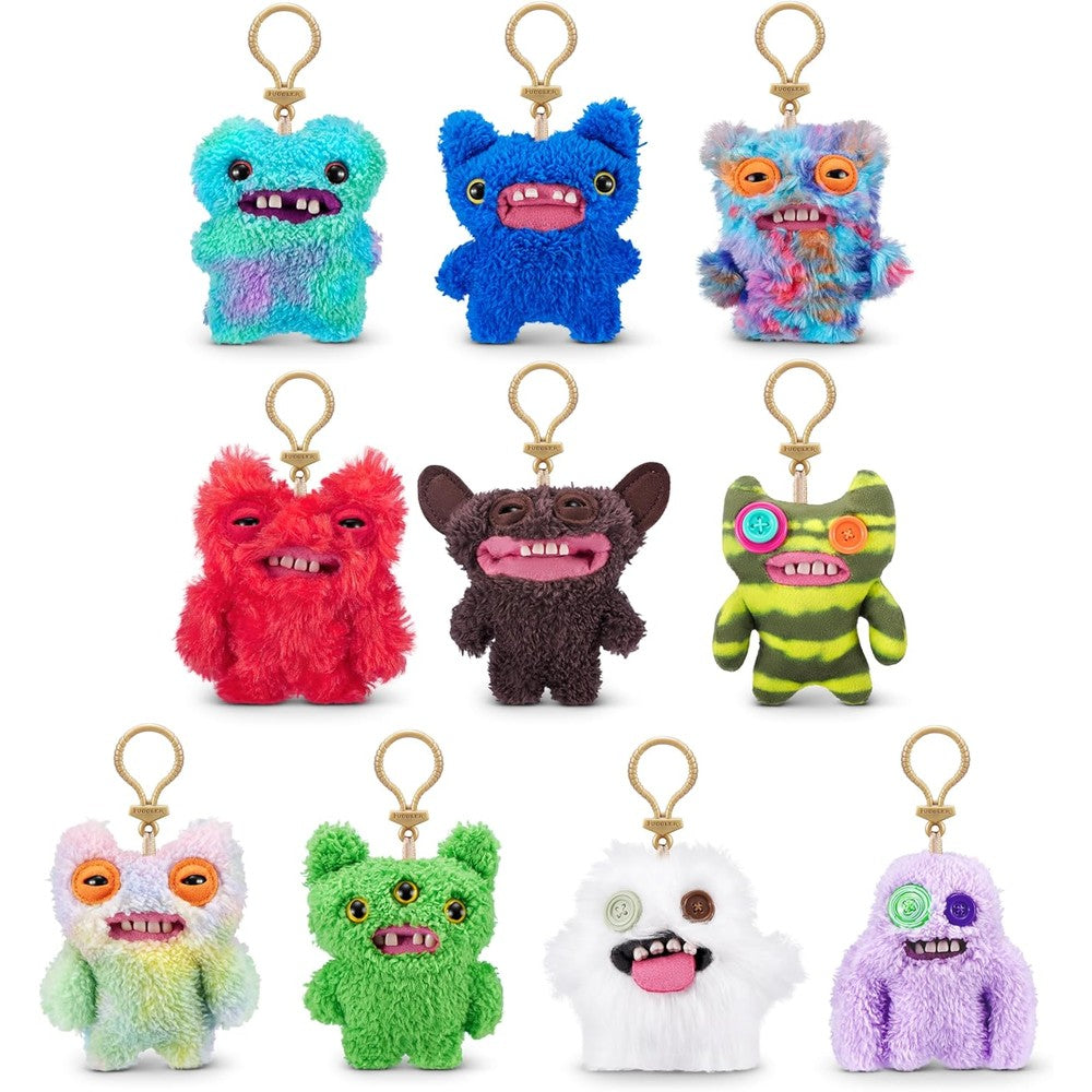 Fuggler Key Rings Series 3 3-Pack front view of plush monsters