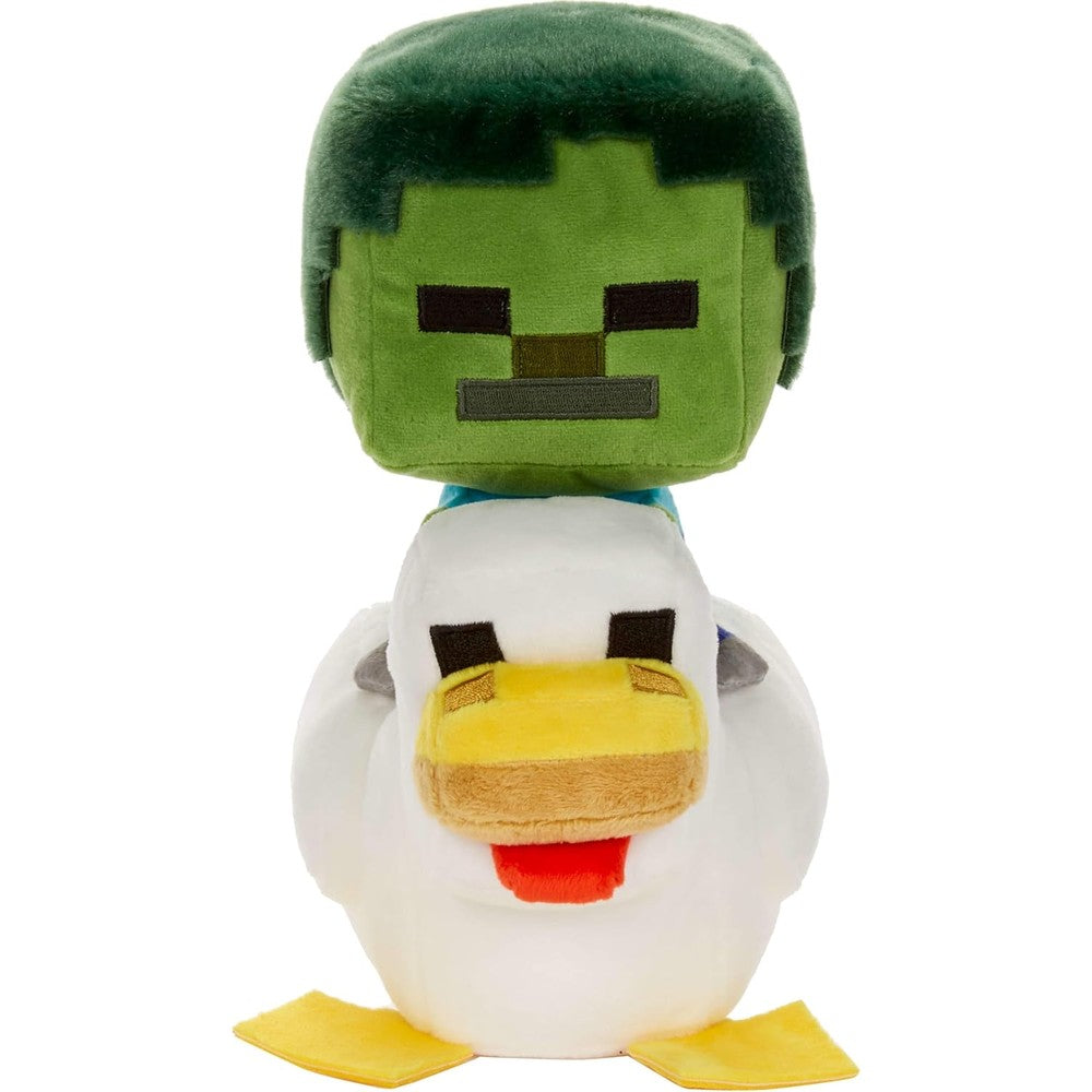 Mattel Minecraft Zombie Chicken Jockey plush front view