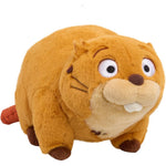 Just Play Hoppers Mabel Beaver plush toy front view