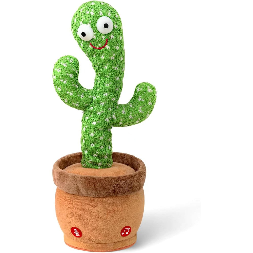 Ymltp Talking Dancing Cactus plush toy front view with LED lights