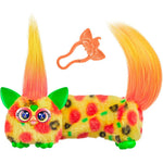 Furby DJ Furblets Pepp-Oh-Roni pizza patterned electronic plush toy front view