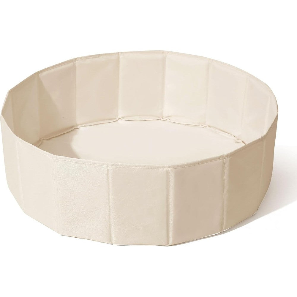TRENDPLAY foldable ball pit front view beige playpen for toddlers