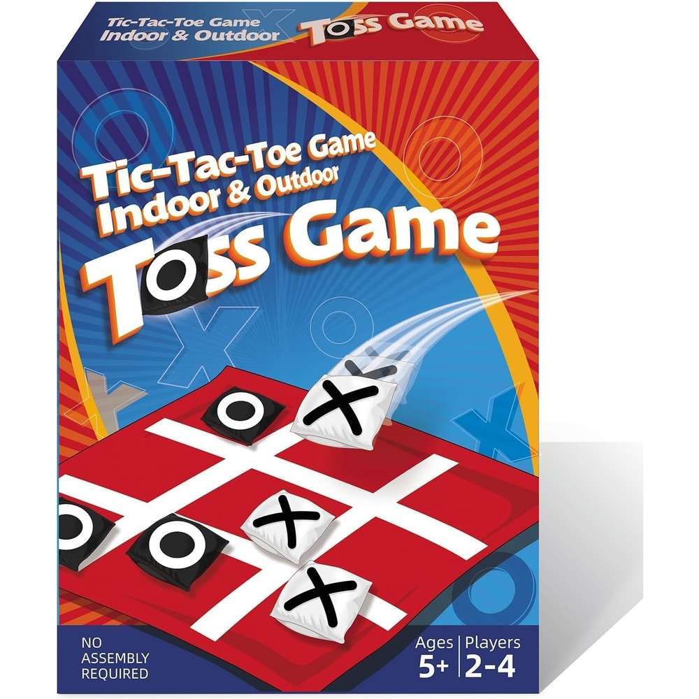 Pjdrllc giant tic tac toe bean bag toss game front view