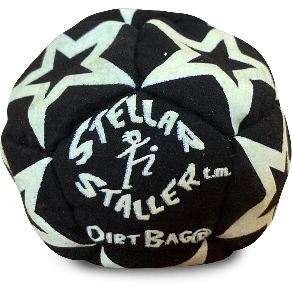 World Footbag Dirtbag Stellar Staller glow in the dark hacky sack front view
