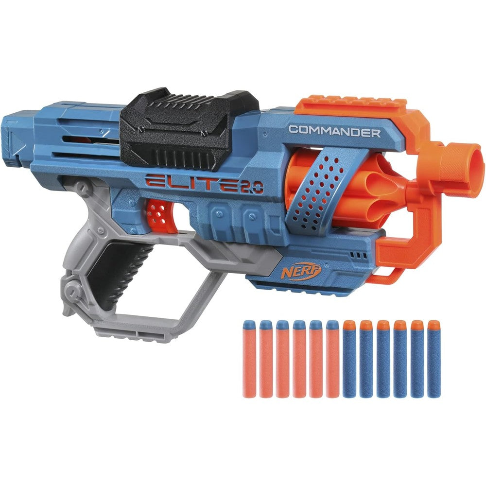 Nerf Elite 2.0 Commander RC-6 foam dart blaster front view toy gun