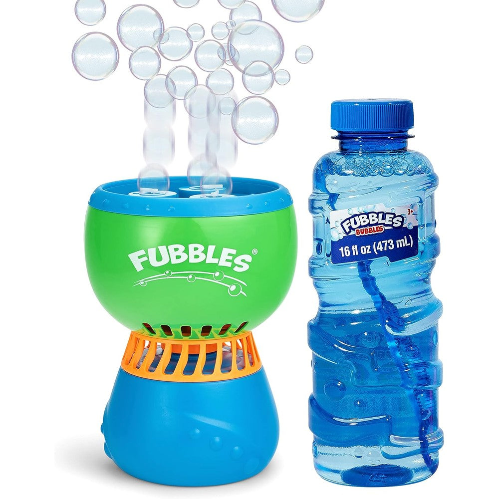 Little Kids Fubbles Funfiniti Bubble Machine front view for kids