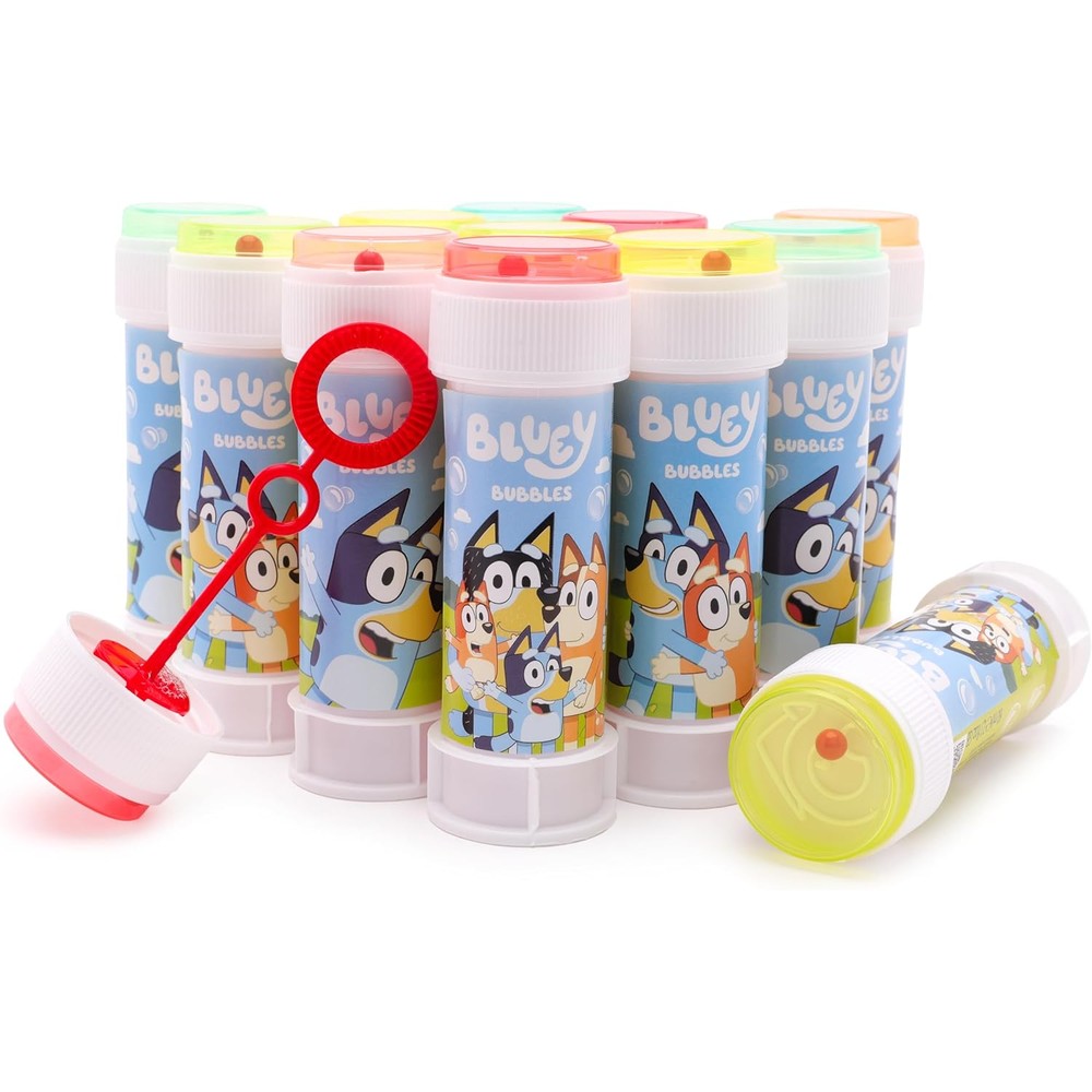 Toyland Bluey bubble jars 12 pack front view