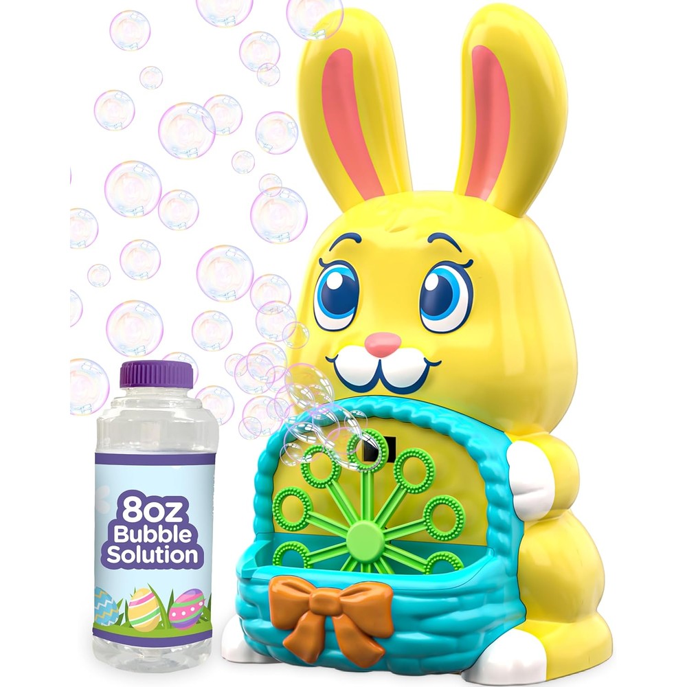 Move2Play Bunny Bubble Blower front view toy for toddlers
