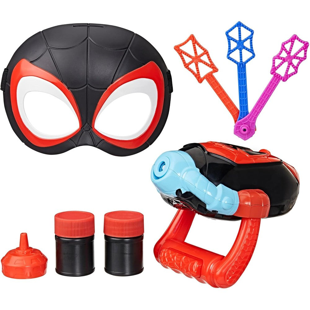 Hasbro Marvel Miles Morales bubble slinger and mask set front view